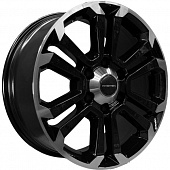Литой диск Khomen KHW1817 7,5x18 6*139,7 Et:30 Dia:106,1 Black