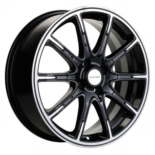Литой диск Khomen 1707 6,5x17 4*100 Et:43 Dia:60,1 Black-FP Литой диск Khomen 1707 6,5x17 4*100 Et:43 Dia:60,1 Black-FP