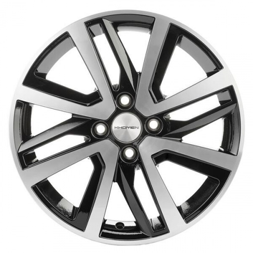 Литой диск Khomen 1609 6x16 4*100 Et:48 Dia:54,1 BLACK-FP Литой диск Khomen 1609 6x16 4*100 Et:48 Dia:54,1 BLACK-FP