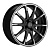 Литой диск Khomen 1707 6,5x17 4*100 Et:43 Dia:60,1 Black-FP matt