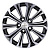 Литой диск Khomen 1610 6,5x16 5*114,3 Et:41 Dia:70,1 Black-FP
