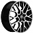 Литой диск Khomen KHW1818 7x18 5*114,3 Et:48 Dia:56,1 Black-FP