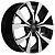 Литой диск Khomen 1906 7x19 5*114,3 Et:45 Dia:67,1 Black-FP