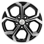 Литой диск Khomen 1606 6,5x16 5*114,3 Et:45 Dia:60,1 BLACK-FP
