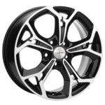 Литой диск Khomen 1702 7x17 5*114,3 Et:50 Dia:67,1 BLACK-FP