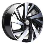 Литой диск Khomen 1801 7,5x18 5*114,3 Et:45 Dia:66,1 BLACK-FP