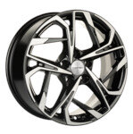 Литой диск Khomen 1716 7x17 5*114,3 Et:40 Dia:66,1 Black-FP