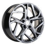 Литой диск Khomen 1716 7x17 5*114,3 Et:50 Dia:67,1 Gray-FP