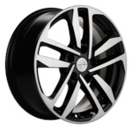 Литой диск Khomen 1612 6,5x16 5*114,3 Et:50 Dia:67,1 Black-FP