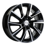 Литой диск Khomen 1507 6x15 5*100 Et:40 Dia:57,1 Black-FP