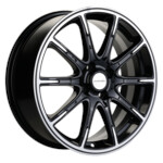 Литой диск Khomen 1707 6,5x17 4*100 Et:41 Dia:60,1 Black-FP