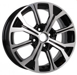 Литой диск K&K КС945 6x15 4*100 Et:46 Dia:54,1 Алмаз черный