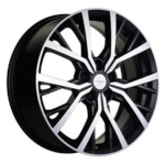 Литой диск Khomen 1806 7x18 5*114,3 Et:45 Dia:66,1 Black-FP