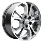 Литой диск Khomen 1711 6,5x17 5*108 Et:33 Dia:60,1 Gray-FP