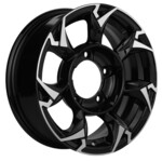 Литой диск Khomen 1505 5,5x15 5*139,7 Et:5 Dia:108,1 Black-FP