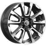 Литой диск K&K КС1026 6,5x16 4*100 Et:50 Dia:60,1 Алмаз чёрный