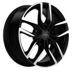 Литой диск Khomen 1708 6,5x17 5*114,3 Et:37 Dia:66,6 Black-FP
