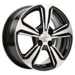 Литой диск Khomen 1502 6x15 4*100 Et:46 Dia:54,1 BLACK-FP