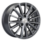 Литой диск Khomen 1611 6,5x16 5*114,3 Et:47 Dia:67,1 Gray