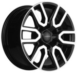 Литой диск Khomen 1723 8x17 6*139,7 Et:25 Dia:106,1 BLACK-FP