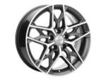 Литой диск Khomen 1709 7x17 5*114,3 Et:48 Dia:67,1 Black-FP