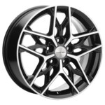 Литой диск Khomen 1709 7x17 5*108 Et:50 Dia:63,3 Black-FP