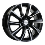 Литой диск Khomen 1604 6x16 5*100 Et:38 Dia:57,1 Black-FP