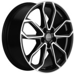 Литой диск Khomen KHW1816 7x18 5*114,3 Et:48,5 Dia:67,1 Black-FP