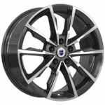 Литой диск K&K Меренге 7,5x17 5*112 Et:45 Dia:66,6 алмаз чёрный