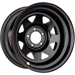 Штамповка диск Zepp 4х4 8x18 6*139,7 Et:30 Dia:110,1 Semicircle Gloss Black